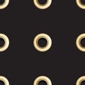 Golden Eyelet Seamless Pattern