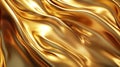 Golden Fabric Drape, Luxurious Texture and Rich Color Royalty Free Stock Photo