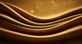 Golden Fabric Drape with Shimmering Background Royalty Free Stock Photo
