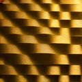 Golden fabric lined background. Royalty Free Stock Photo