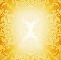 Golden fabric pattern