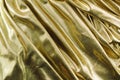 Golden fabric texture Royalty Free Stock Photo