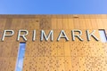 Golden facade of the new Primark clothing store in Wuppertal