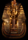 Golden famouse mask of Tutankhamen from tomb Valley of king. Egypt, CAiro