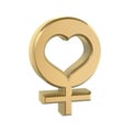 Golden female sex symbol