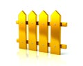 Golden fence icon