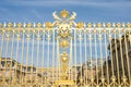Golden fence and Versailles plalace Royalty Free Stock Photo