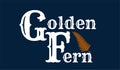 Golden Fern Logo with navy blue background