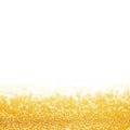 Golden festive glitter background