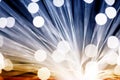 Golden fibre optic Royalty Free Stock Photo