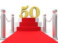 Golden Fifty On Red Carpet Shows Fiftieth Cinema