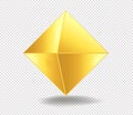 Golden figure octahedron