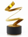Golden film strip movie award. 3D illustration Royalty Free Stock Photo