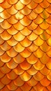 Golden fish scales, textured background. Snake, lizard, reptile gold skin. Luxurious golden sequins. Concepts of luxury