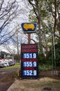 Golden fleece petrol price board