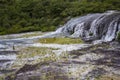 Golden fleece terrace on Geothermal park Royalty Free Stock Photo