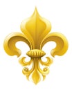 Golden Fleur-de-lis illustration