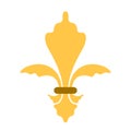 Golden fleur de lys symbol