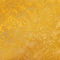 Golden floral ornament brocade textile pattern for background Royalty Free Stock Photo