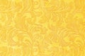 Golden floral ornament brocade textile pattern Royalty Free Stock Photo