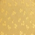 Golden floral ornament brocade textile pattern Royalty Free Stock Photo