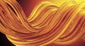 Golden Flow: Abstract Wave of Liquid Gold and Copper Color Background Texture Royalty Free Stock Photo