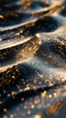 Golden flowing sand abstract background