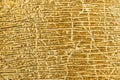 Golden foil abstract textured background. Royalty Free Stock Photo