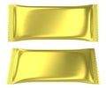 Golden foil pouch blank plastic bag