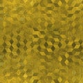 Golden Foil Seamless and Tileable luxury background texture. Glittering holiday wrinkled gold background. Royalty Free Stock Photo