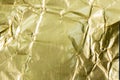 Golden foil textured and background Royalty Free Stock Photo