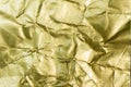 Golden foil textured and background Royalty Free Stock Photo