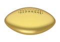 Golden Football Ball Isolated