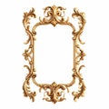 Vintage Ornate Frame Design On White Background Royalty Free Stock Photo