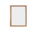 Golden frame isolated on white background. Vector illustration. Wall frame mock-up Royalty Free Stock Photo