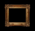 Golden frame with path Royalty Free Stock Photo