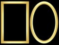 Golden frames Royalty Free Stock Photo