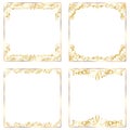 Collection of antique picture frames. Royalty Free Stock Photo