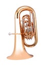 Golden french horn Royalty Free Stock Photo