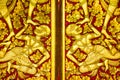 Golden fresco of Wat Phra That Doi Suthep temple in Chiang Mai, Thailand Royalty Free Stock Photo