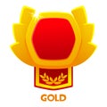 Golden Game badge, template for icon