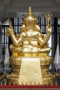 Golden Ganesha (Ganesh, Ganapati) Statue (Back). Royalty Free Stock Photo