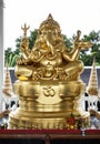 Golden Ganesha (Ganesh, Ganapati) Statue. Royalty Free Stock Photo