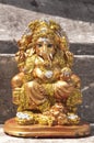 Golden ganesha statue