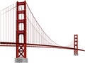 Golden gate Royalty Free Stock Photo