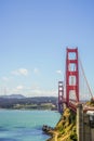 Golden Gate from above Fort Point Royalty Free Stock Photo