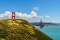 Golden Gate from above Fort Point Royalty Free Stock Photo