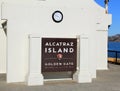 Golden Gate on Alcatraz Island in San Francisco, USA Royalty Free Stock Photo