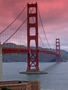 Golden Gate bridge at sunset