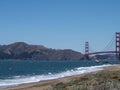 Golden Gate Bridge from Baker Beach Royalty Free Stock Photo